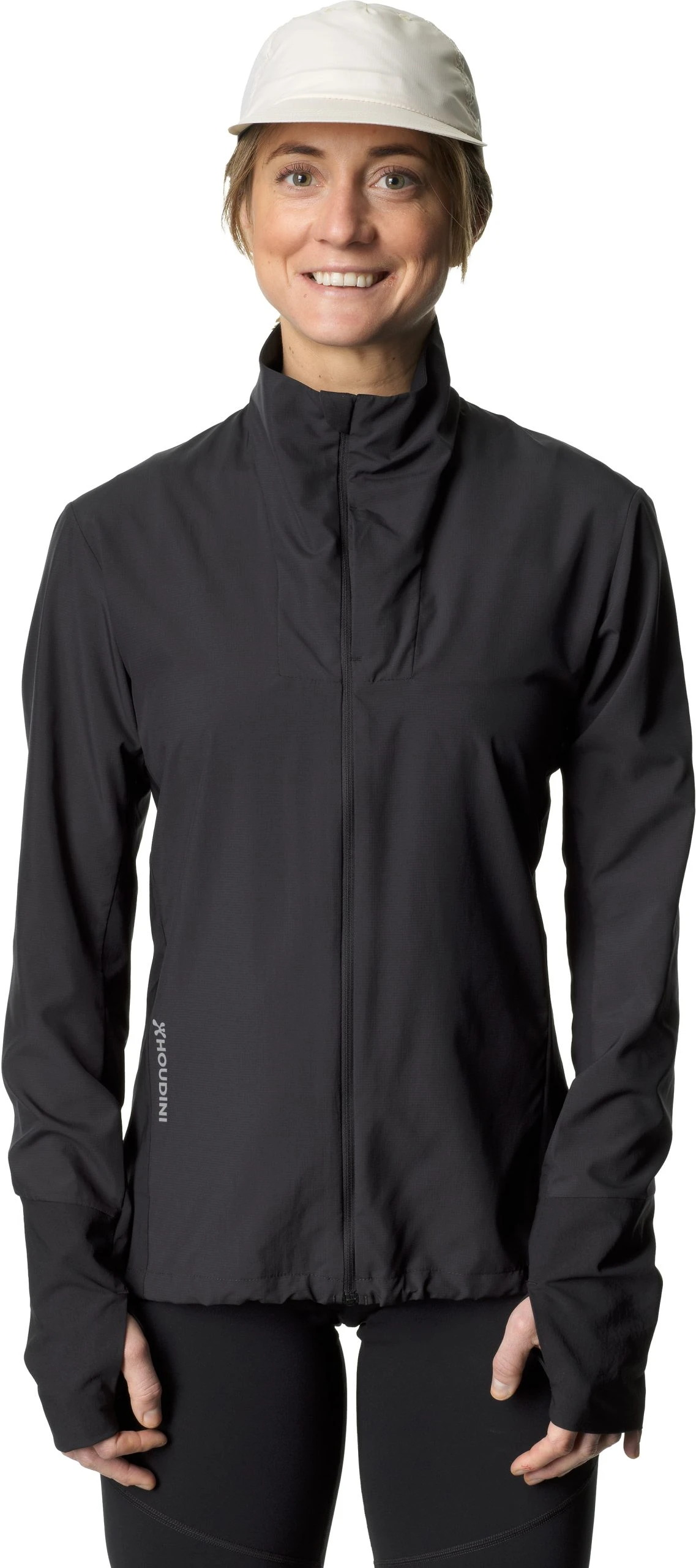 Houdini W's Pace Wind Jacket True Black - Bilde 2