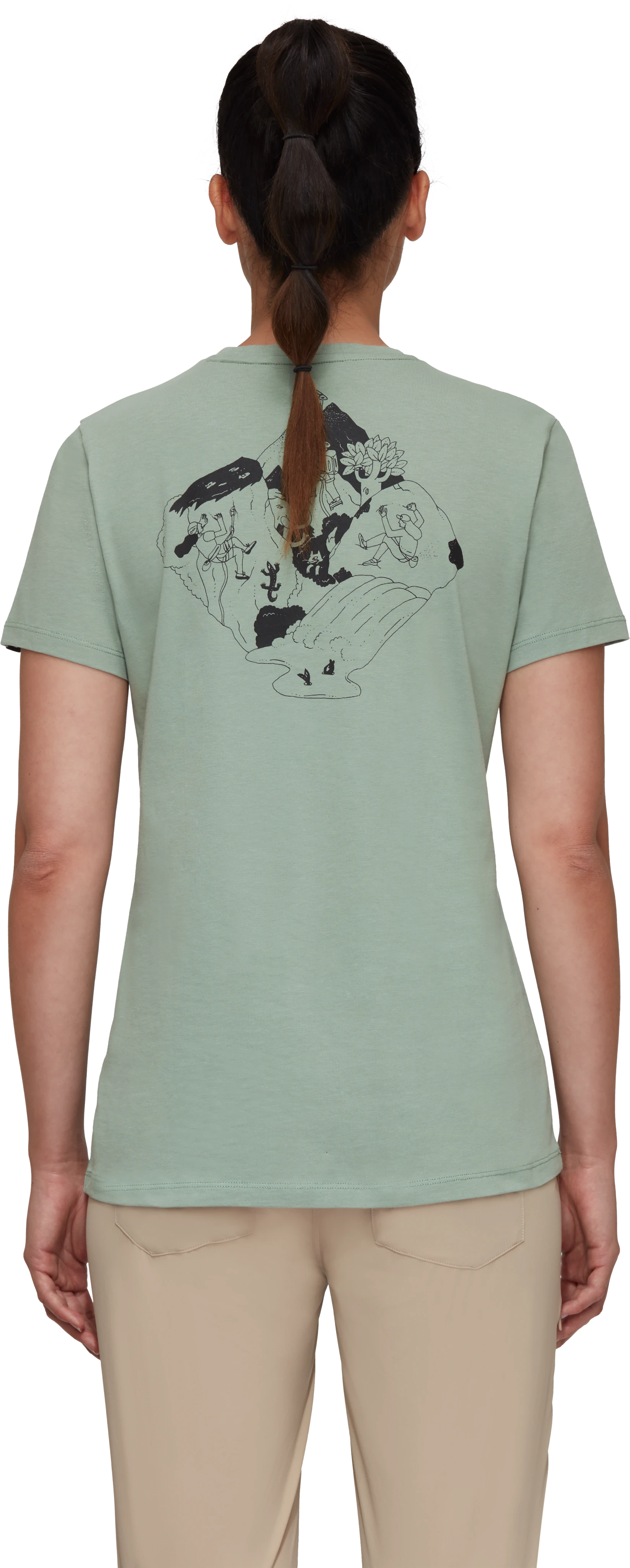 Mammut Massone T-Shirt Women Crag JADE - Bilde 3