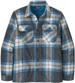 Patagonia Insulated Organic Fjord Shirt Herre Forestry: Ink Black