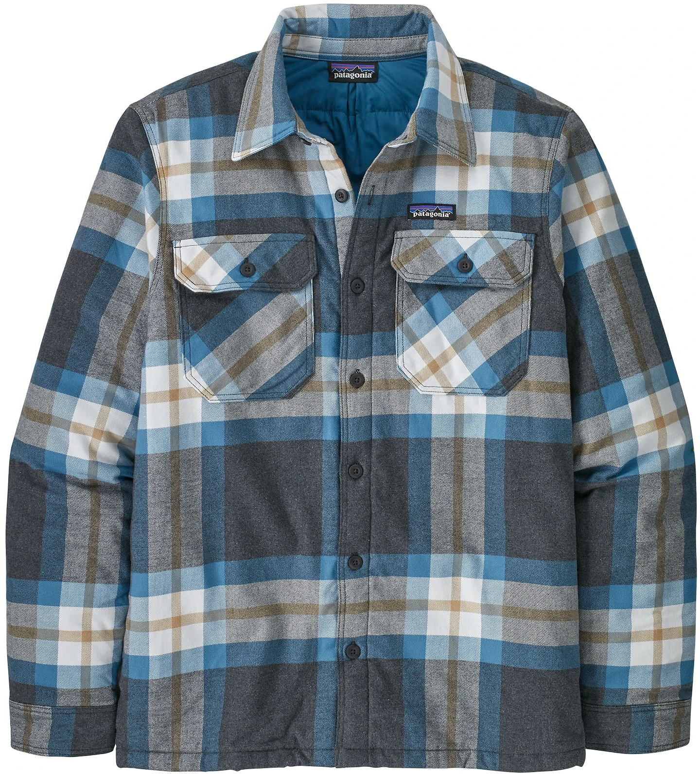 Patagonia Insulated Organic Fjord Shirt Herre Forestry: Ink Black