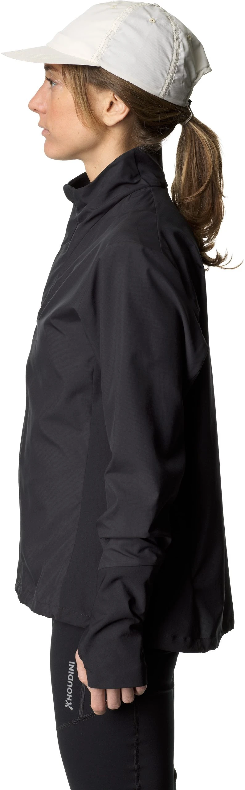 Houdini W's Pace Wind Jacket True Black - Bilde 4