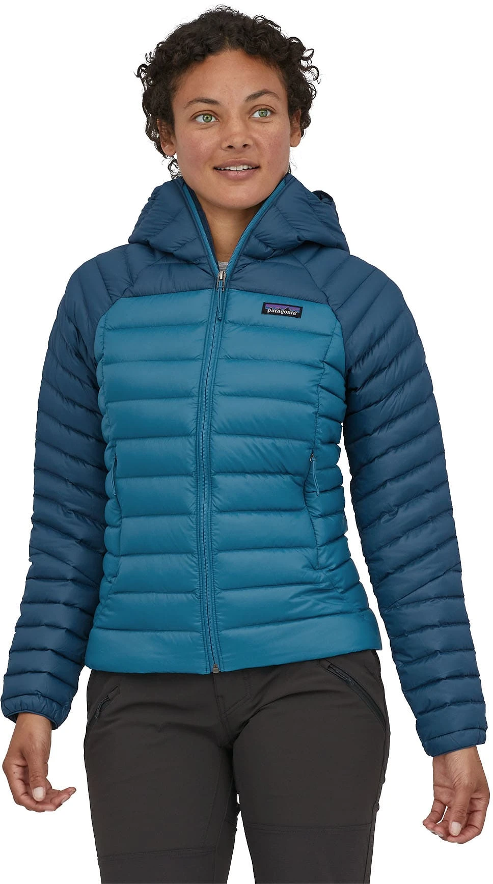 Patagonia W's Down Sweater Hoody Wavy Blue - Bilde 2