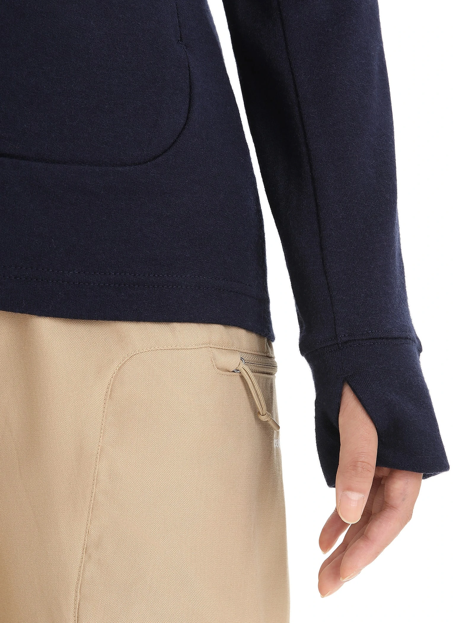 Icebreaker Quantum III LS Zip Hood Ws MIDNIGHT NAVY - Bilde 5