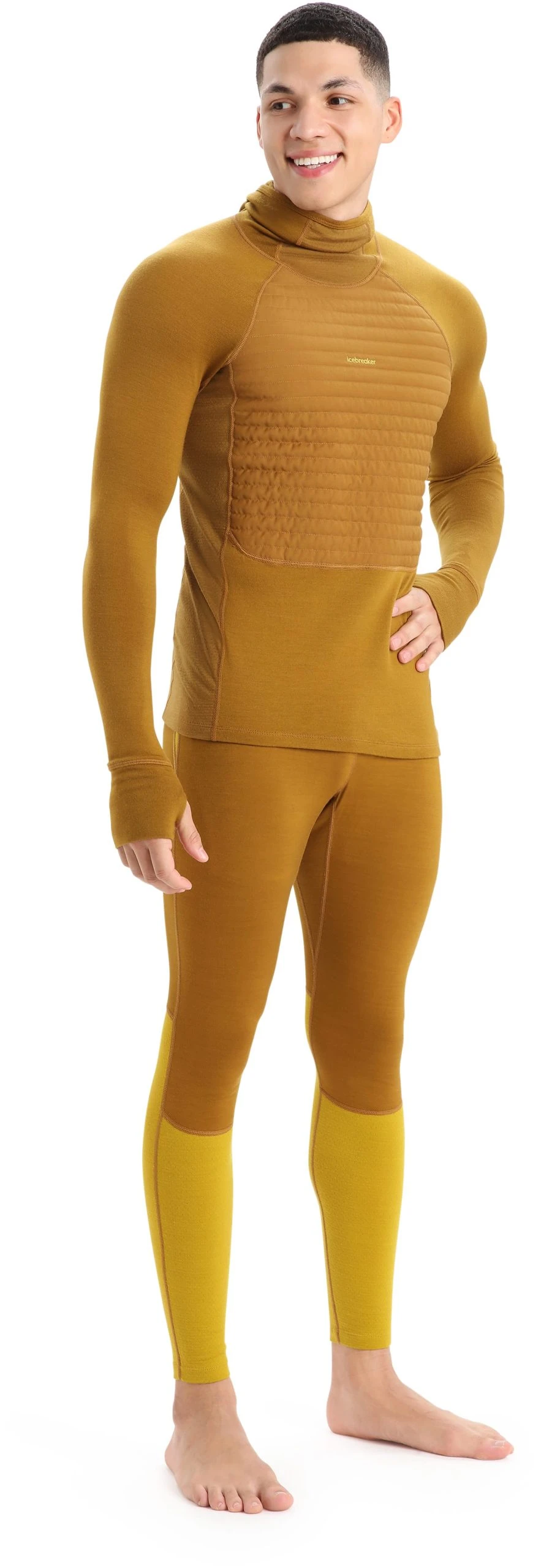 Icebreaker M ZoneKnit Insulated LS Hoodie IB556/CLOVE - Bilde 2