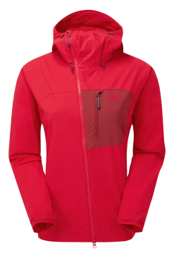 Mountain Equipment Squall Hooded Jacket Dame Capsicum/TibetanRed