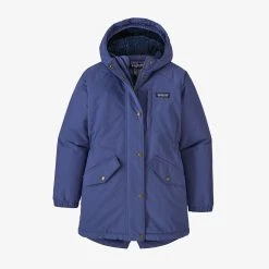 Patagonia Girls' Insulated Isthmus Parka Current Blue