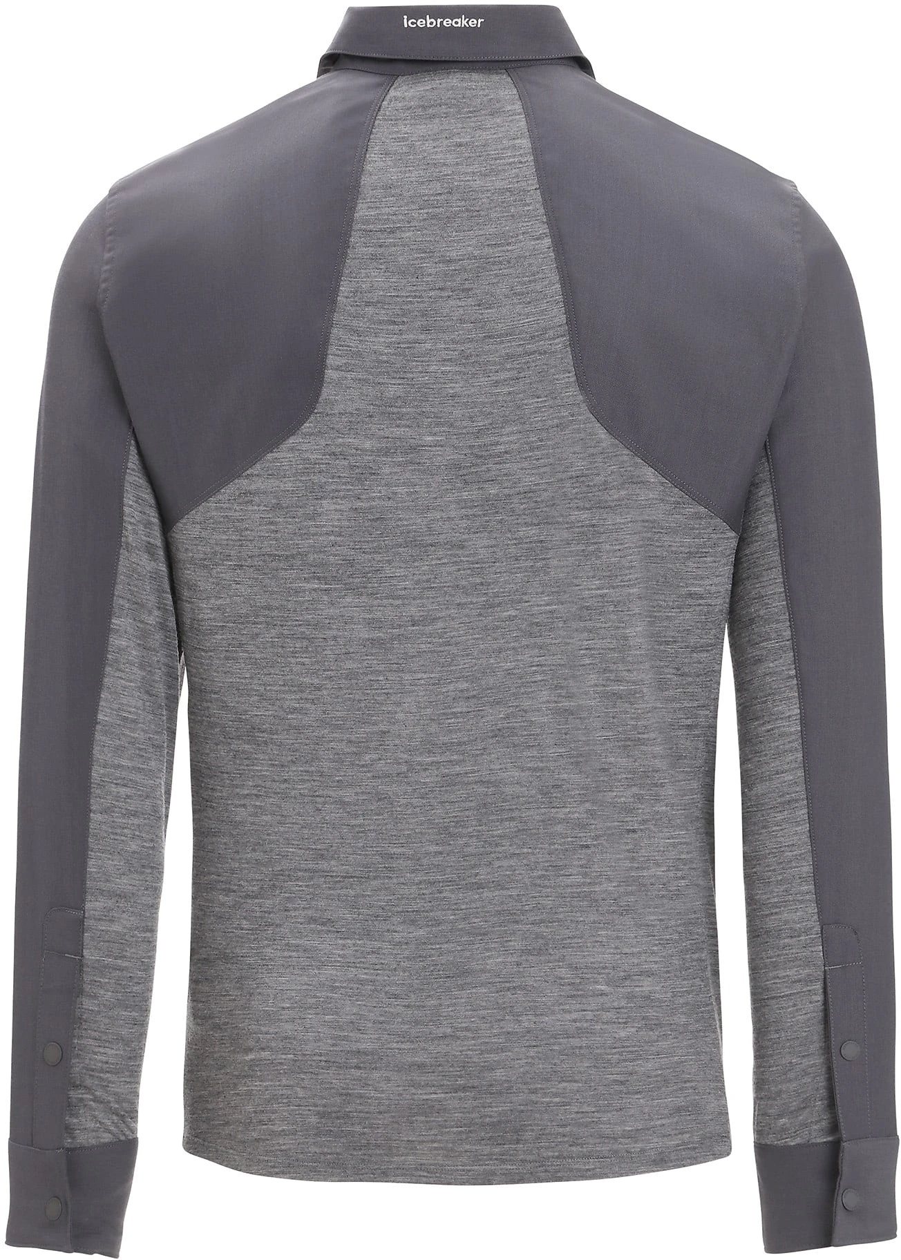 Icebreaker M Hike LS Top MONSOON/GRITSTONE HTHR/CB - Bilde 7