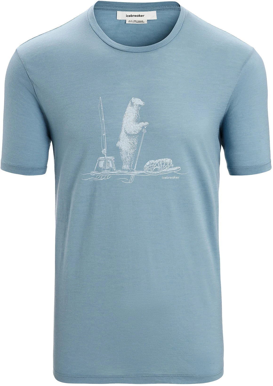 Icebreaker Men Tech Lite II SS Tee Polar Paddle Astral BLUE