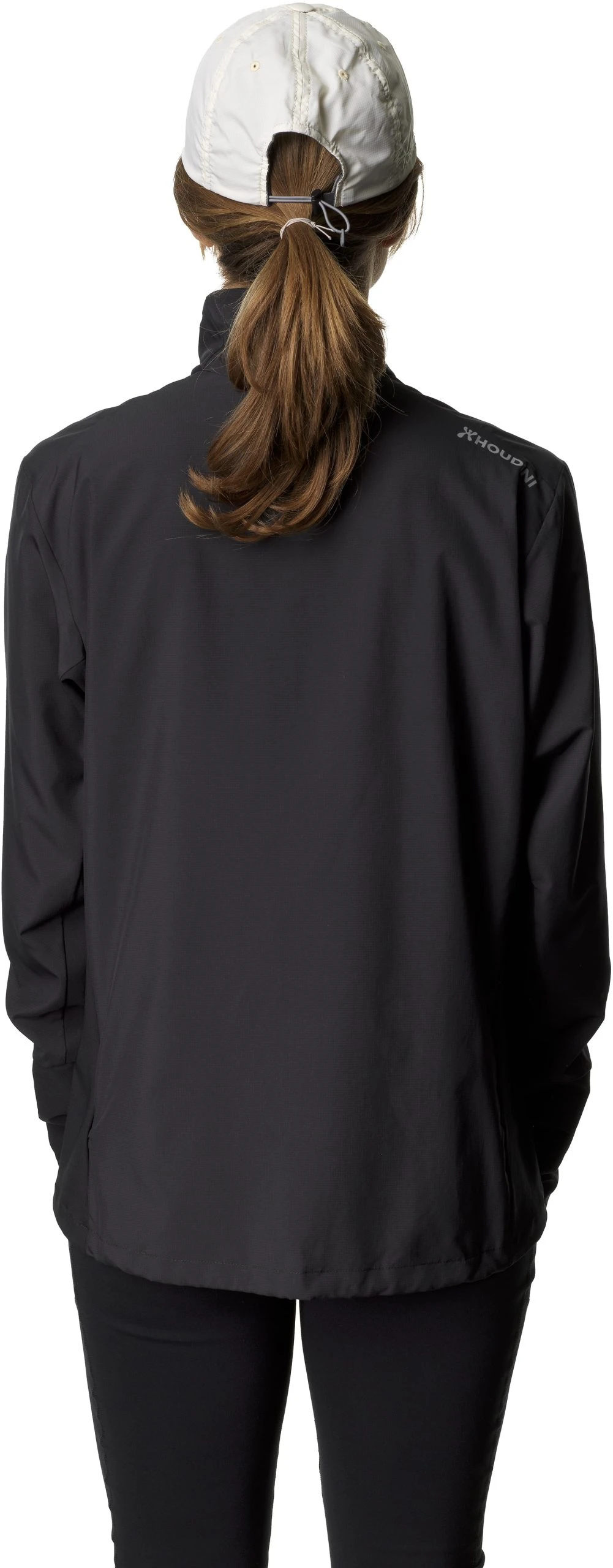 Houdini W's Pace Wind Jacket True Black - Bilde 3