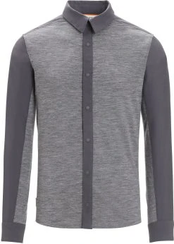 Icebreaker M Hike LS Top MONSOON/GRITSTONE HTHR/CB