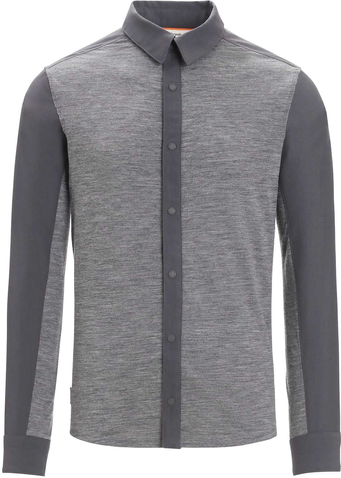 Icebreaker M Hike LS Top MONSOON/GRITSTONE HTHR/CB