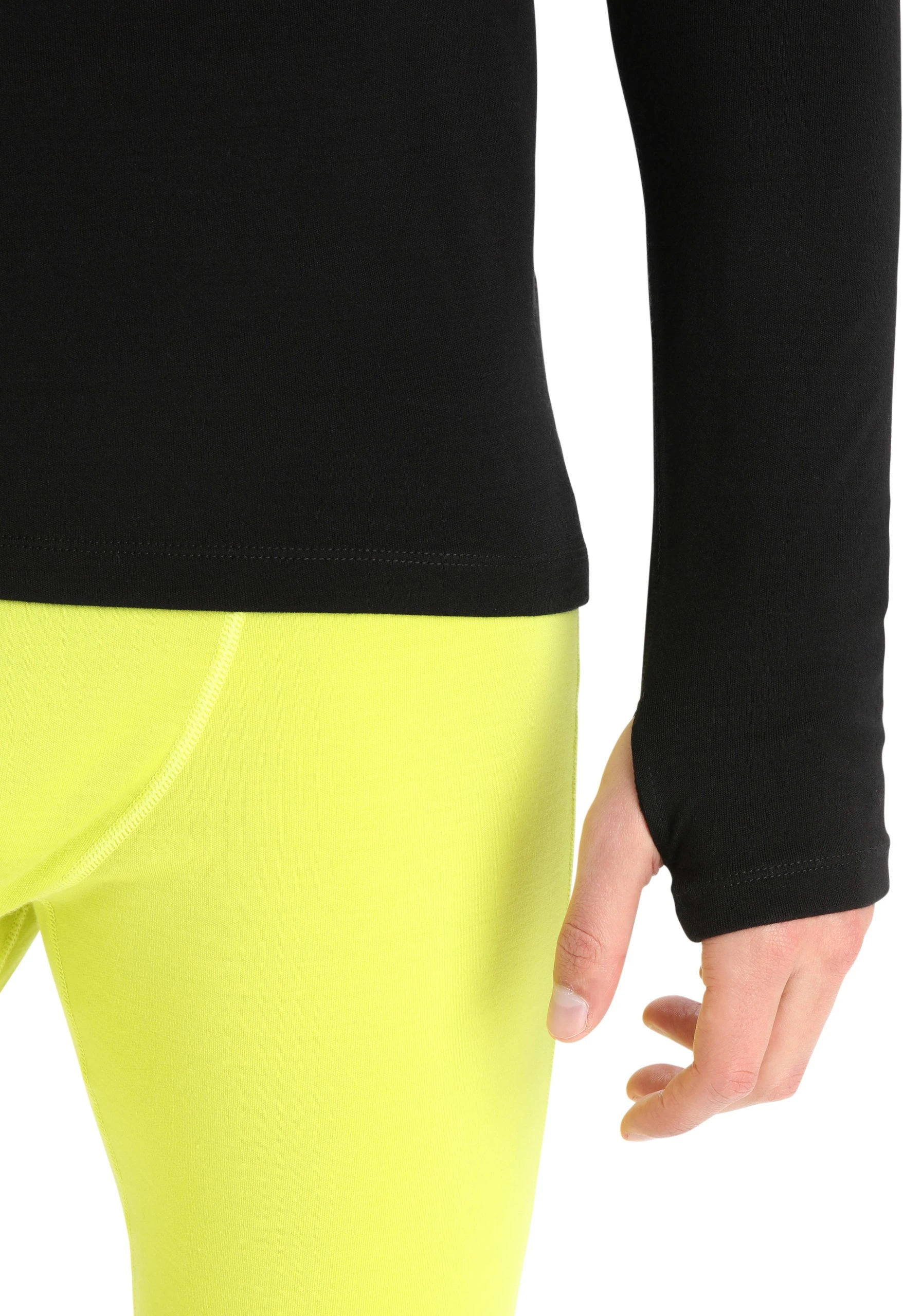 Icebreaker M Merino LS Roll Neck IB001/BLACK - Bilde 3