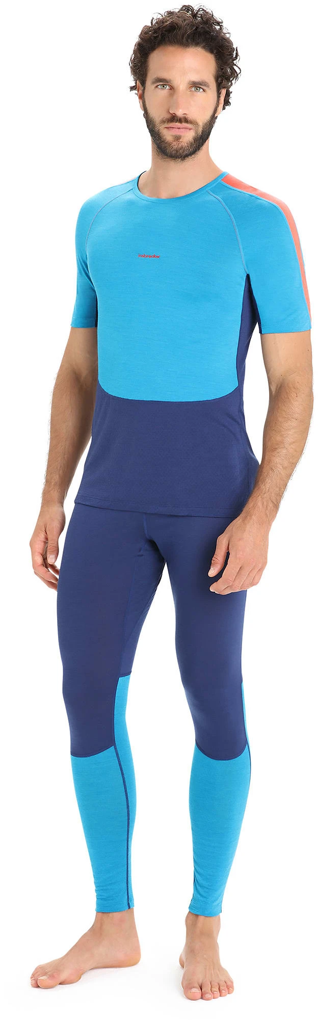 Icebreaker Men 125 ZoneKnit+ Leggings GEO BLUE/ROYAL NAVY/CB - Bilde 2