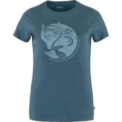 FJÄLLRÄVEN Arctic Fox Print T-shirt W Indigo Blue