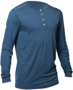 Northern Playground Ms Longsleeve Wool And Silk BLUE