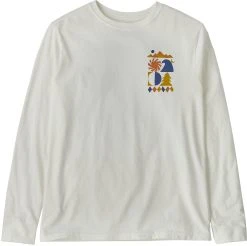 Patagonia Regenerative Organic T-Shirt Kids Spirited Seasons: Birch White