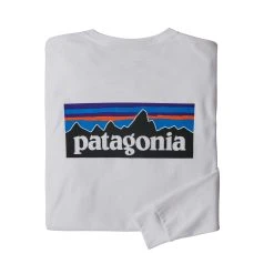 Patagonia L/S P-6 Logo Responsibili-Tee Ms WHI/White